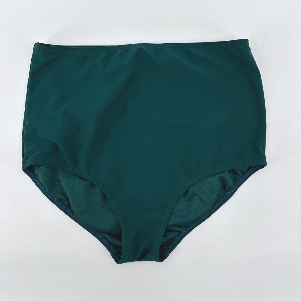 Vitamin D Girls Forest Green High Waisted Bikini Bottoms Size 14 S091